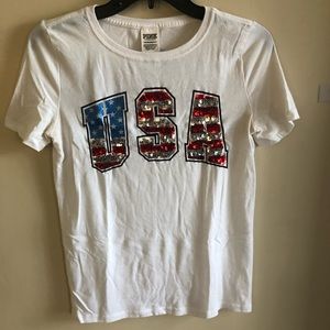 PINK Patriotic Sparkle Tee